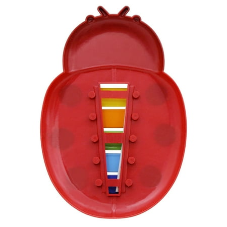 Colorful 5 Tones Kids Children Xylophone Glockenspiel Cartoon Ladybird