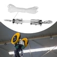 thumbnail image 5 of HILABEE Rope Hoist Lifting Heavy Objects, Sturdy, Metal Wheels Bearing Structure, Heavy Duty, Professional Rope Hoisting Pulley Block , 3 Wheel White Rope, 15m Rope, 5 of 5
