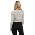 thumbnail image 6 of Women's Simple Basic Square Neck Knitted Top T-shirt Weardear, 6 of 7