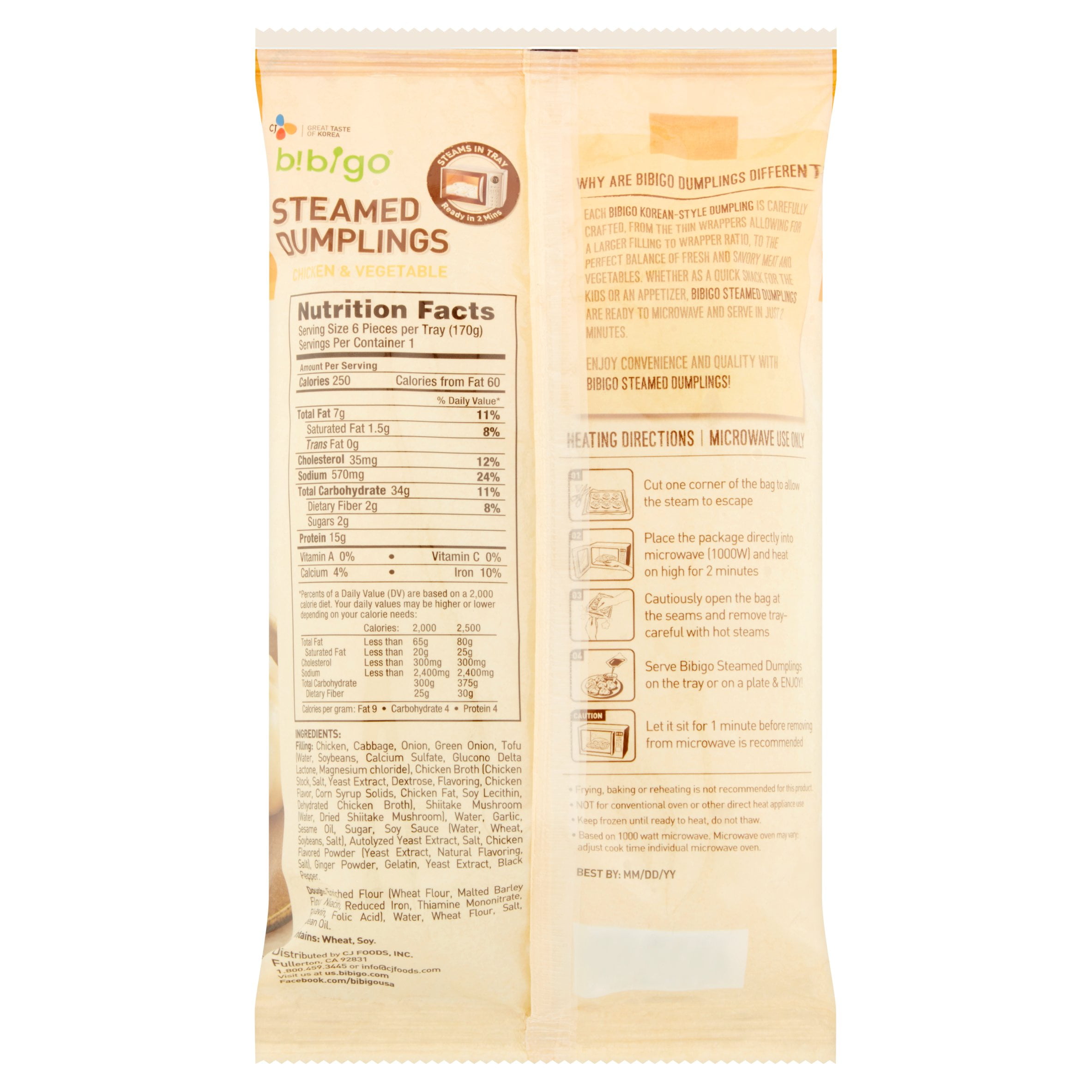 Steamed Dumplings Calories