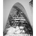 thumbnail image 2 of Butcher, Dave 20x23 Gold Ornate Wood Framed with Double Matting Museum Art Print Titled - The London Gherkin at Night, 2 of 4