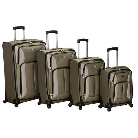 Rockland 4Pc Impact Spinner Luggage Set