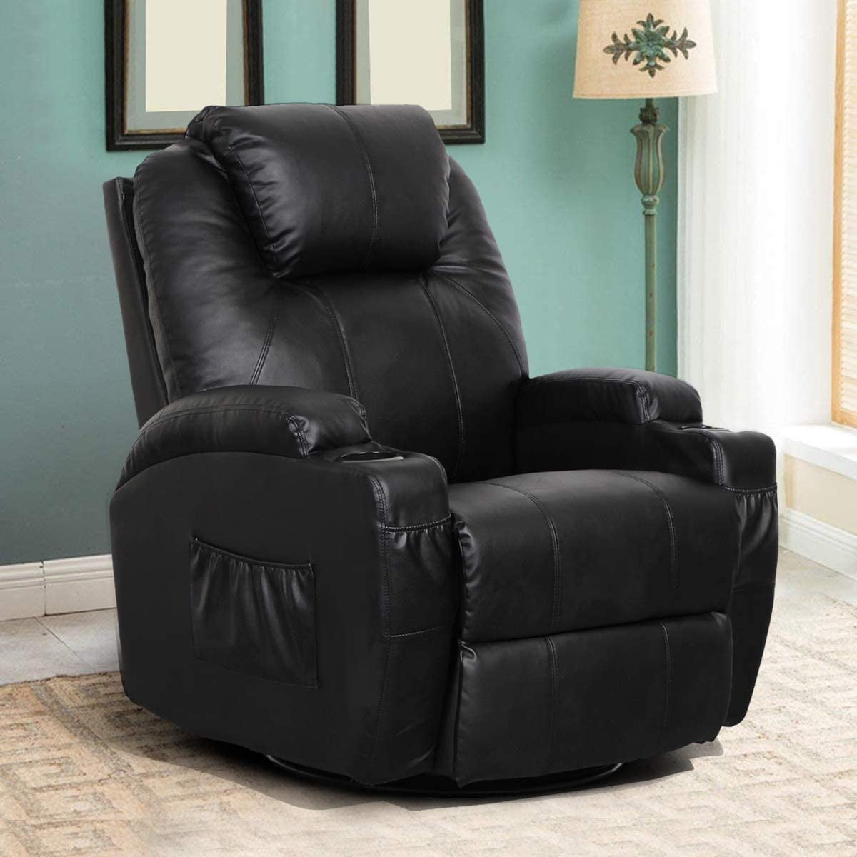 black rocker recliner chair