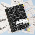 thumbnail image 4 of BAZIC Black Marble Composition Book Wide Ruled 100 Sheet, 2-Packs, 4 of 8