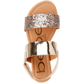 thumbnail image 5 of bebe Girls’ Sandal – Two Strapped Patent Leatherette Glitter Sandals (Toddler/Little Kid), 5 of 7