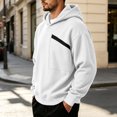 thumbnail image 4 of THNCYX Hoodies For Men With Zipper Chest Pocket Long Sleeve Top Loose Fit Casual Street Style Soft Mens Sweatshirt Fall Outfits S-2XL, 4 of 8