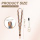 thumbnail image 2 of Correa elástica Uxcell para llaves, correa de cuello para llavero para mujeres y hombres, correa larga para ID, 2 of 6