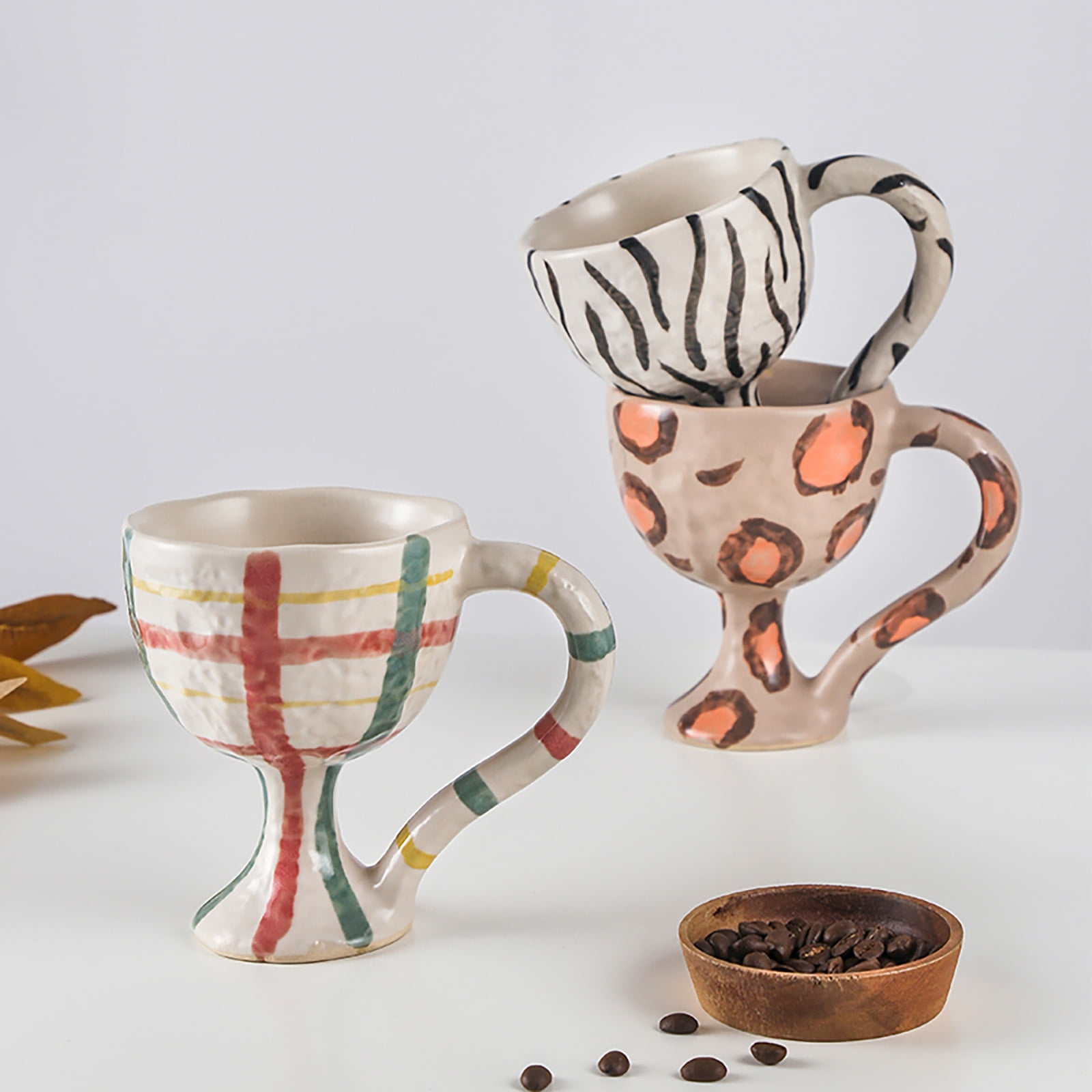 Milk Mocha Bear Big Mug Aesthetic Porcelain Coffee Cute Aesthetic Porcelain  Cup Tea Funny Taza De Ceramica Kitchen Accessories