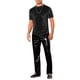 thumbnail image 2 of Camisetas de terciopelo INSPIRE CHIC para hombres, camiseta de cuello redondo de manga corta, camisetas de disco de terciopelo, S negro, 2 of 5