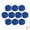 Blue, variant on Unique Bargains 10Pcs Rattan Balls for Lights Wicker Spheres Orbs Pink 2"x2"x2"