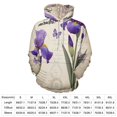 thumbnail image 2 of Purple Iris Butterflies Love-1 Men's Women New Sweatshirt Hoodie Men's Plus Size Sweatshirt Hooded Sweatshirt 3d Printed Street Men's Cloth, 2 of 6