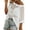 White, variant on Zeagoo Swimsuit Coverup for Women Crochet Sweaters Tops Lightweight Short Sleeve Crew Neck Summer Clothes