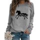 thumbnail image 1 of ICHUANYI Liquidación Moda Mujer Impreso Camiseta Suelta Manga Larga Blusa Cuello Redondo Casual Tops ICHUANYI WER2023082202998, 1 of 4