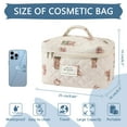 thumbnail image 2 of Soda Candy Large Makeup Bag Cotton Cosmetic Bags for Travel Cute Floral Coquette Aesthetic Toiletry Bag for Women, 2 of 7