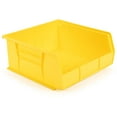thumbnail image 2 of Hudson Exchange 11" x 11" x 5" (3 Pack) Plastic Stackable Storage Bin and Hanging Container, Yellow, 2 of 5