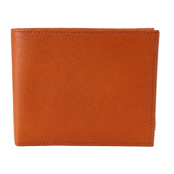 Men's Genuine Leather Wallet | Slim Bi-Fold Wallet with Multiple Card Slots & Cash Compartment | Durable Everyday Wallet for Men|W4-Dark Tan