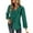Green, variant on Summer Blouses for Women Fashion Casual Solid Color V Neck Button Long Sleeve Lace Shirt Blouse Shirts Tops