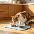 thumbnail image 6 of Leodye 1PCS Rectangular Silicone Pet Feeding Mat, Anti-spill Anti-slip Slow Feeder Placemat fors s, Easy to Wipe Clean -17.32x10.63x0.39in, 6 of 6