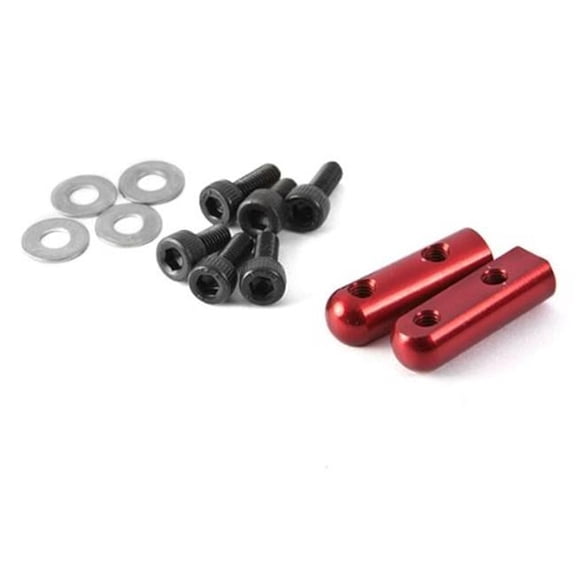 Gmade GMA51126R Aluminum Servo Mount - Red, 2 Piece