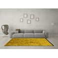 thumbnail image 3 of Ahgly Company Machine Washable Indoor Rectangle Oriental Yellow Traditional Area Rugs, 8' x 10', 3 of 4