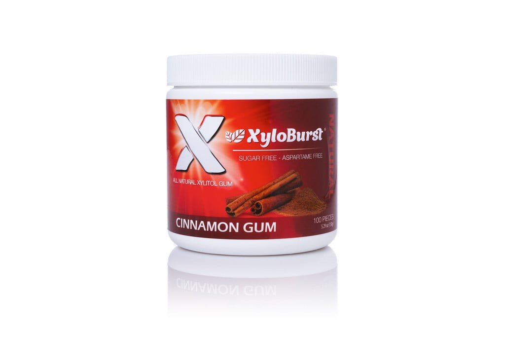 Xylitol Gum Cinnamon By Xyloburst - 100 Pieces