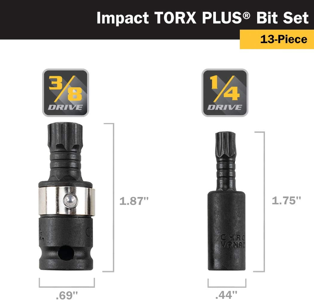 Titan Impact Torx Plus Bit Set (13-Piece)