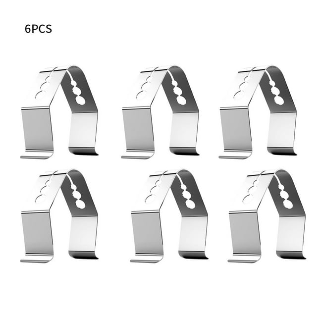 Worallymy 6pcs Barbecue Thermometer Probe Holders Stainless Steel BBQ