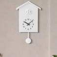 thumbnail image 2 of Grande Horloge Coucou, Horloge Coucou - Nichoir Blanc, Design Moderne Minimaliste_Perfect Gift, 2 of 2