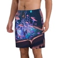 thumbnail image 2 of Vsdgher Book Glowing Mushrooms Men's Beach Shorts, Surfing shorts, Swim trunks, Quick Dry Swim Trunks for Surfing Beach Fun -Small, 2 of 6