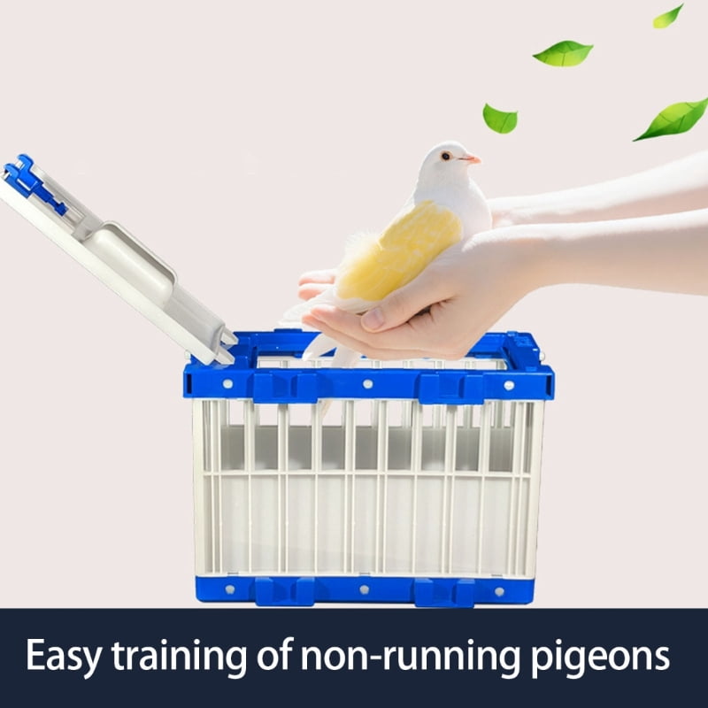 Quick Assembly Plastic Bird Cage Removable Panel for Pigeons Quail Squirrels Outdoor Exercise Transport