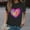 Black, variant on Baqcunre Valentine'S Day Shirts For Women New Summer Simple Love Printed Round Neck Short Sleeved T Shirt Casual Top(Black S-3XL),Womens Tops Graphic Tees For Women Shirts For Women Womens Clothes