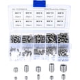 thumbnail image 1 of 200 piezas de tornillos prisioneros de acero inoxidable, tornillos de máquina M3 M4 M5 M6 M8, kit de fijación de tornillo de perforación surtido ER, 1 of 5