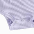 thumbnail image 4 of masbird Newborn Infant Baby Girl Clothes Outfits Ruffle Romper Floral 3Pcs Pants Sets Toddler Girls Clothing Set,Light Purple,0-3 M, 4 of 5