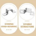 thumbnail image 3 of 6pcs Square Tubing Clamps Pipe Bracket Clamps U-type Pipe Strap Clips U Brackets, 3 of 4