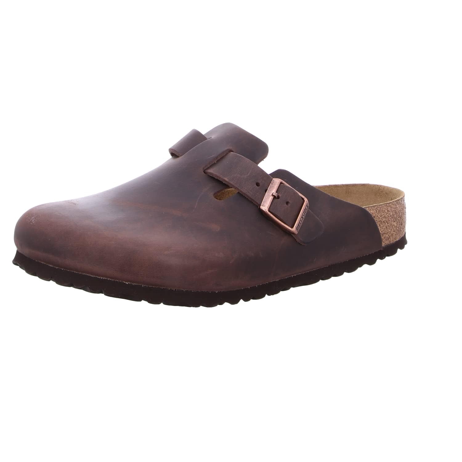 Birkenstock Unisex Boston Soft Footbed Clog, Habana Oiled Leather, EU 38 7-7.5 Women/ 5-5.5 Men