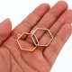 thumbnail image 3 of Uxcell 60pcs Open Bezels, Resin Bezels Pendants Open Back Bezels for Resin Jewelry Making, Hexagon, Silver Gold, 3 of 6