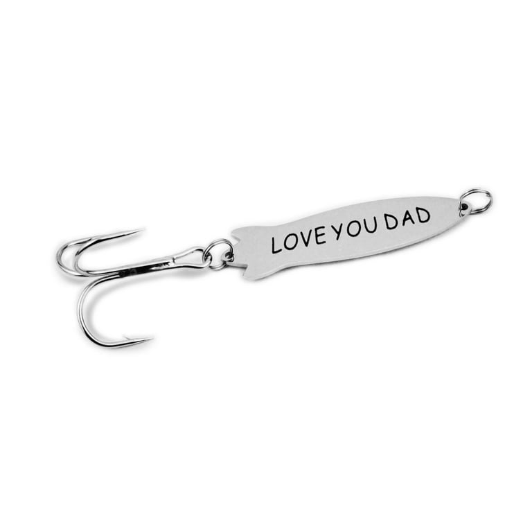 Uloveido Stainless Steel Treble Fishhooks Fishing Circle Hooks with Box for  Men Father's Day Gifts Christmas New Year Present Y630 (Love You DAD)
