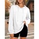 thumbnail image 4 of Sudadera con Capucha para Mujer, Informal, de Punto Gofre, de Larga, con Cordón Ajustable, Ligera, con Capucha S, 4 of 8
