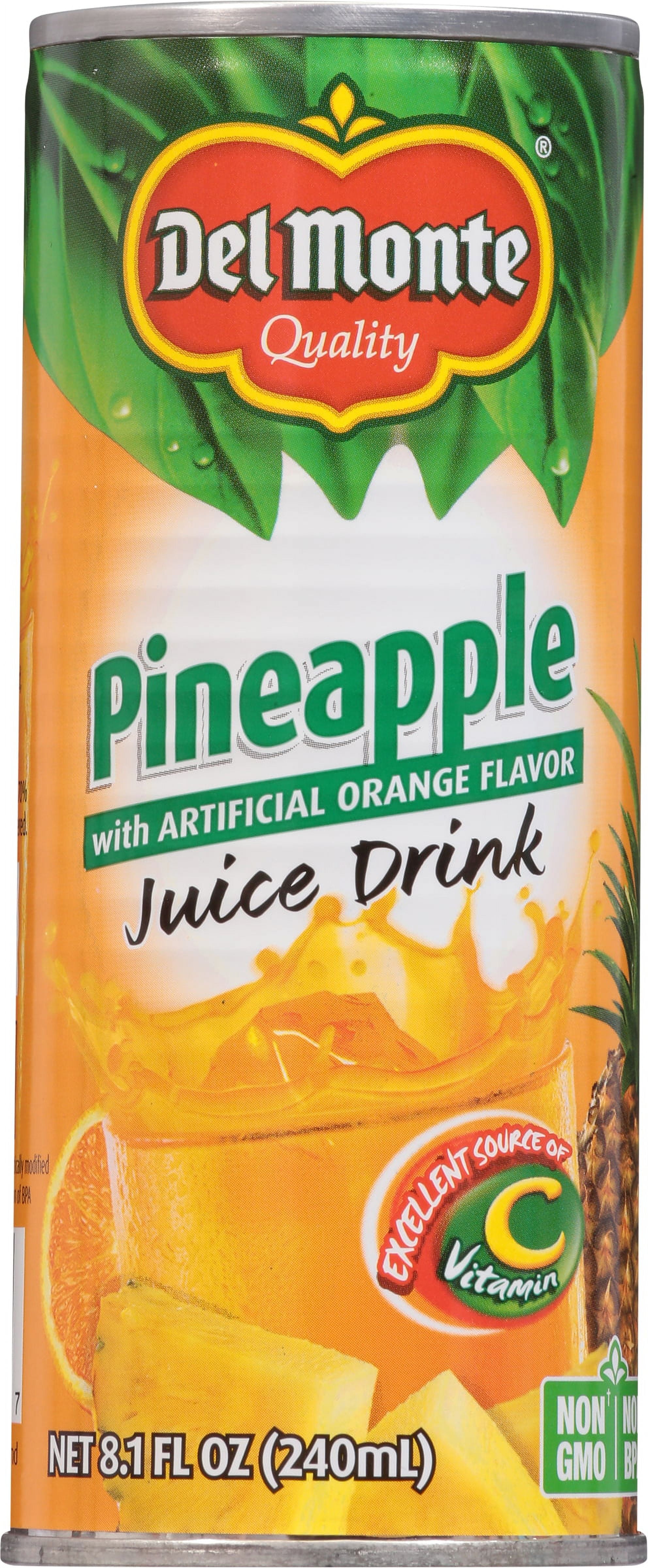 Del Monte Juice, Pineapple Orange, fl oz, Ct