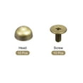 thumbnail image 3 of 8x5mm Screw Back Rivets Solid Round Head Leather Studs Bronze Tone 10 Pack, 3 of 5