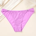 thumbnail image 2 of Blmnix Women's Panties Bikini Underwear Soft Breathable Purple Panties, 2 of 8