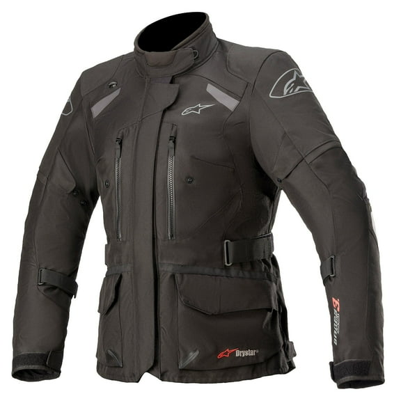 Alpinestars Stella Andes V3 Womens Drystar Motorcycle Jacket Black/Gray LG