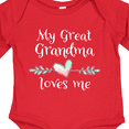 thumbnail image 4 of Inktastic My Great Grandma Loves Me Heart Great Grandchild Boys or Girls Long Sleeve Baby Bodysuit, 4 of 5
