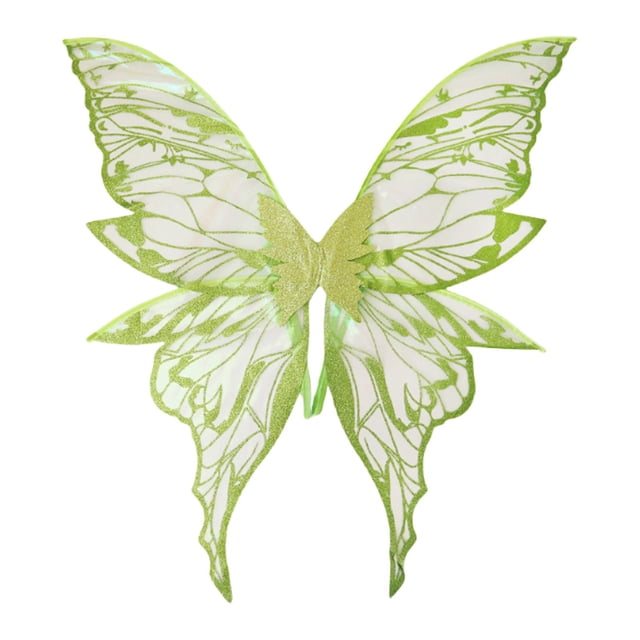 Alas de mariposa para elfo, ideales para usar en fiestas de disfraces de niños y adultos. Verde