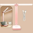 thumbnail image 2 of Gnwei Double Head Desk Lamp with Large Lighting Range, Mini Lamp for Small Spaces, Rechargeable Foldable and Portable Desk Lamp with USB-C Cable for Travelling, 2 of 4