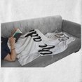 thumbnail image 6 of Adventure Soft Flannel Fleece Blanket, Hand Written Style Different Typography Inspirational Words of Wisdom Doodle Art, Cozy Plush for Indoor and Outdoor Use, 50" x 70", Black White, by Ambesonne, 6 of 6