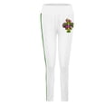 thumbnail image 5 of Outfmvch mardi gras pants for women leggings for women mardi gras pants Women's Mardi Leggings Graphic Printed Sports Fitness Workout Yoga Stretchy Pants White M, 5 of 6