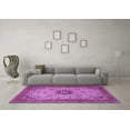 thumbnail image 3 of Ahgly Company Indoor Square Medallion Purple Traditional Area Rugs, 8' Square, 3 of 4