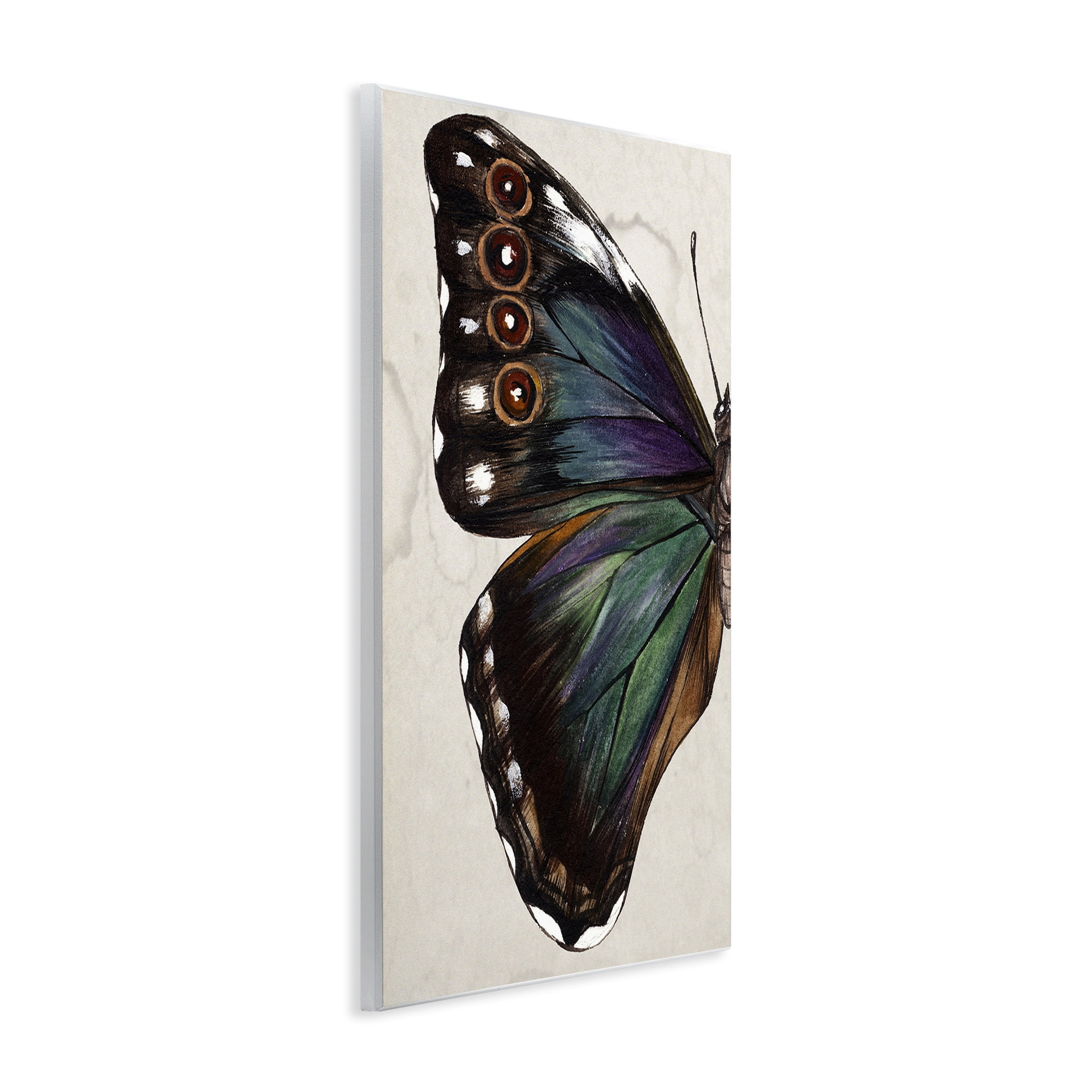 Stupell Industries Traditional Butterfly Wing Animals & Insects Painting Unframed Art Print Wall Art, 13 x 19
