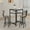 Black+Gray, variant on Dtwnek Bar Table with 2 Pack Bar Stools, Perfect for Living Room, Dining Room, Bar, Black+Gray